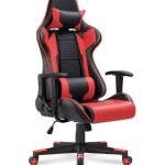 Racing Ergonomic Adjustable Chair with Headrest & Lumbar Support